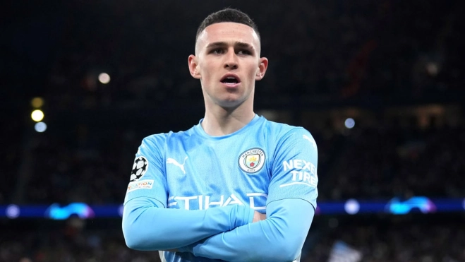 Phil Foden con el Manchester City Phil Foden con el Manchester City