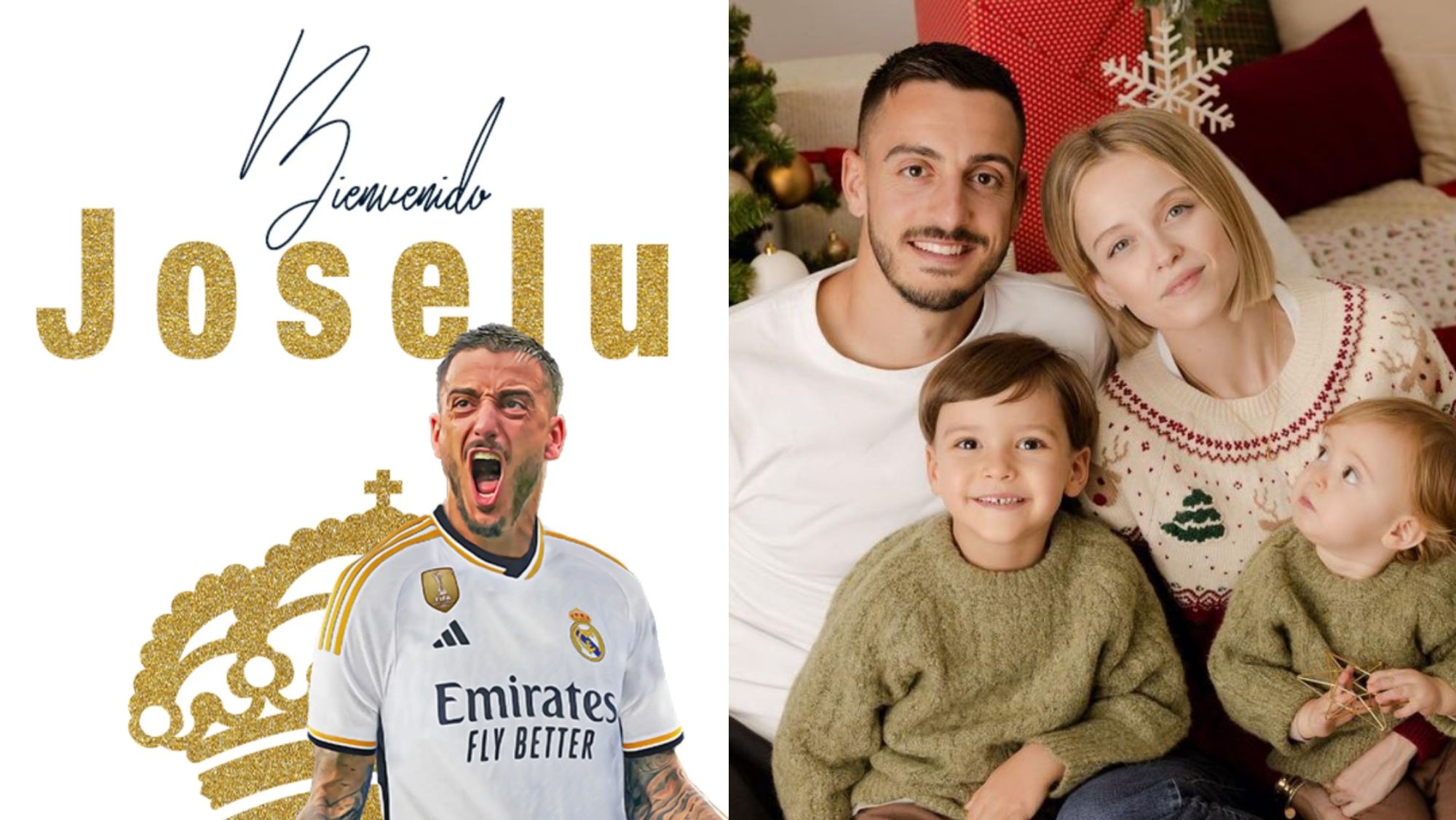 Joselu Mato el nuevo fichaje del Real Madrid y su familia