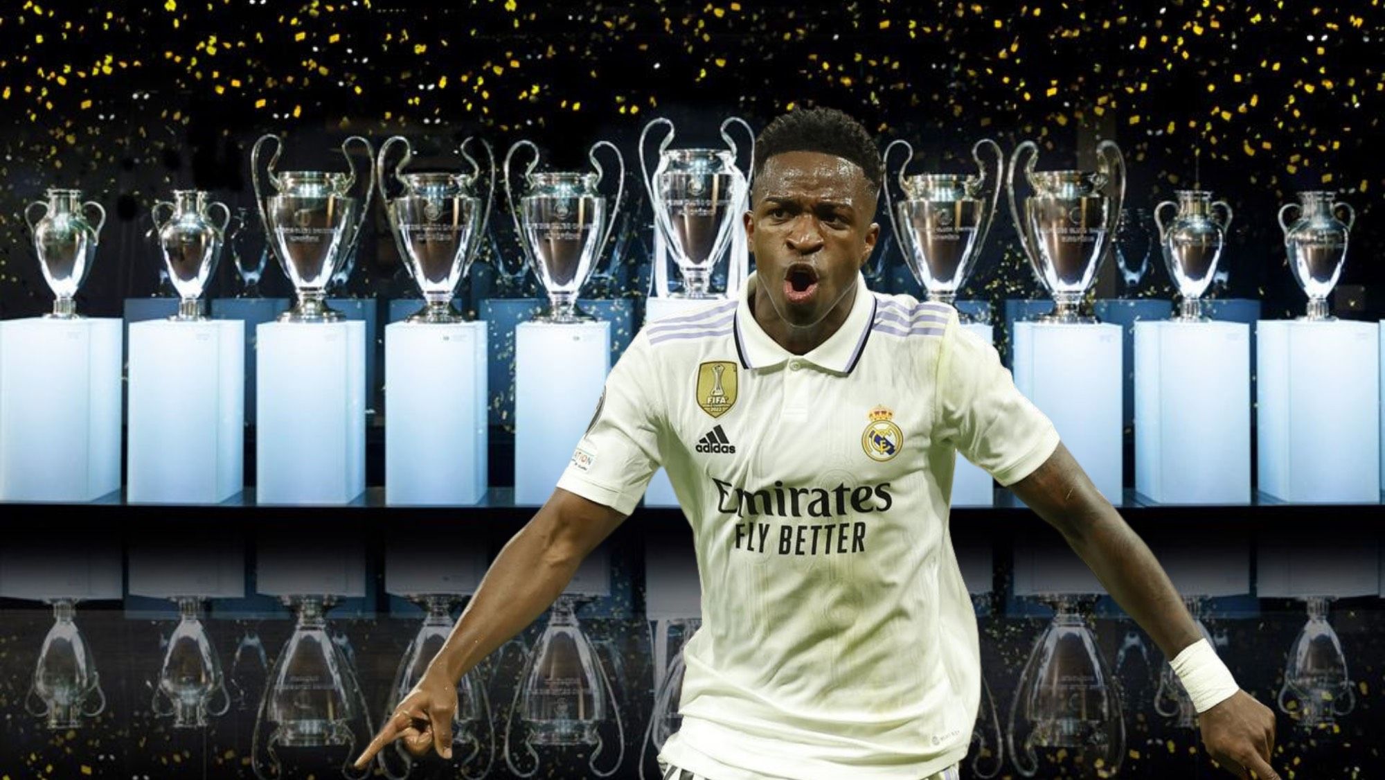 Vinicius acepta el reto del ‘7’ un dorsal con mucha historia en el Real Madrid