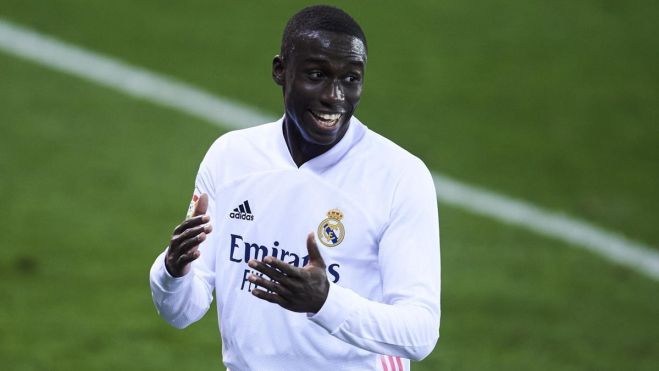 Ferland Mendy con el Real Madrid