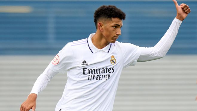 Álvaro Rodríguez con el Real Madrid Castilla