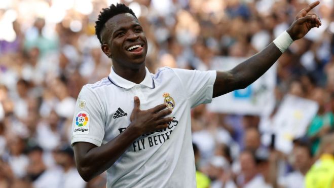 Vinicius Júniro con el Real Madrid