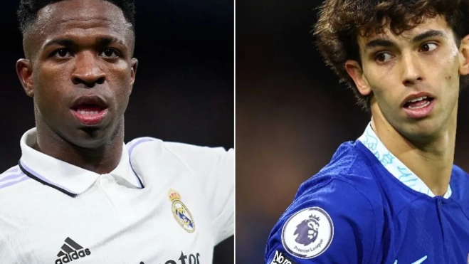 Vinicius Júnior y Joao Félix con Real Madrid y Chelsea Vinicius Júnior y Joao Félix con Real Madrid y Chelsea
