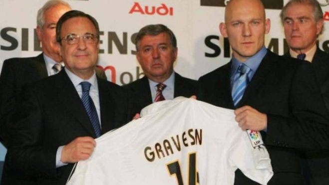 Presentación de Thomas Gravesen con el Real Madrid