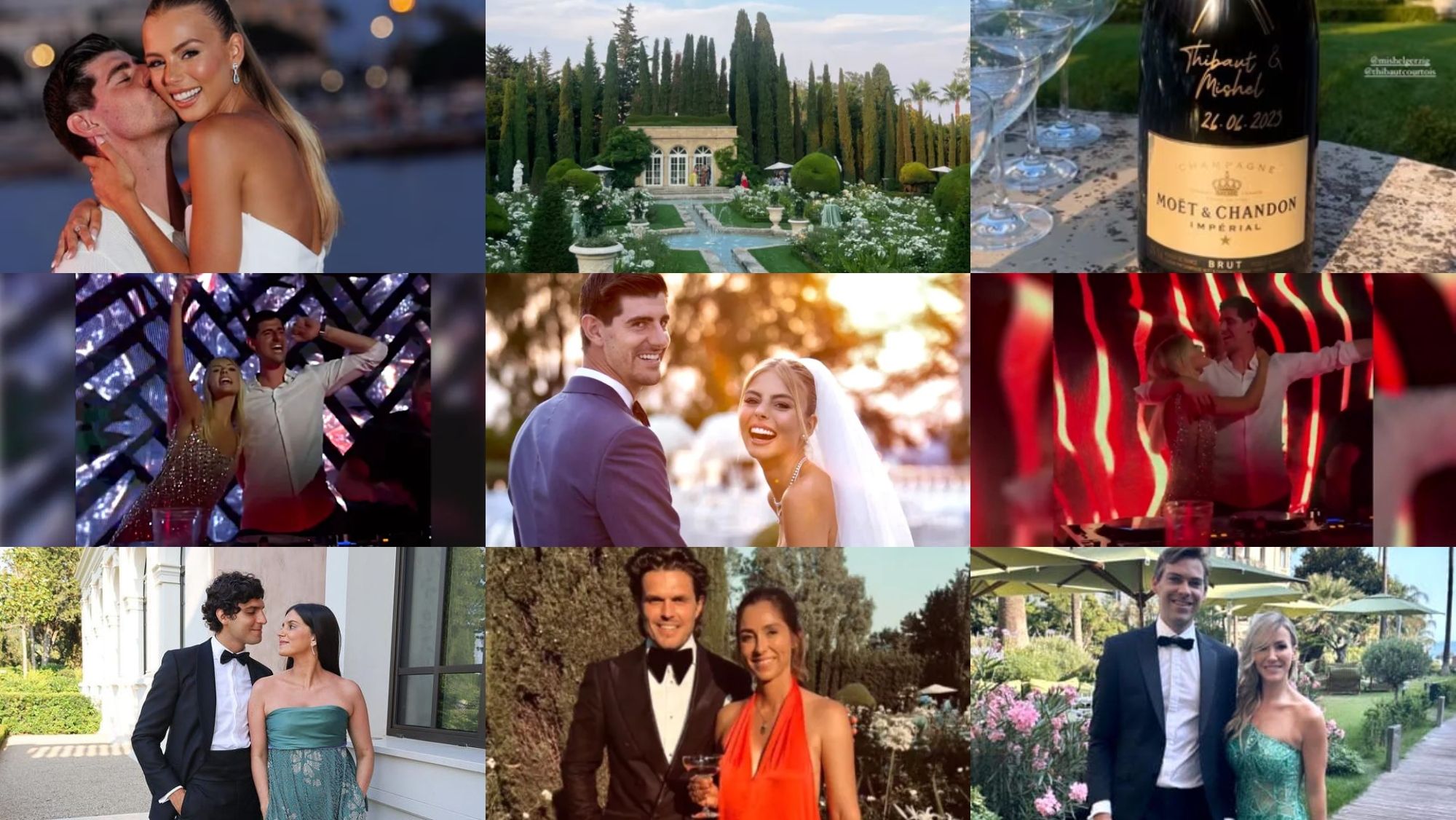 Algunas imágenes de la boda de Courtois y Gerzig Algunas imágenes de la boda de Courtois y Gerzig