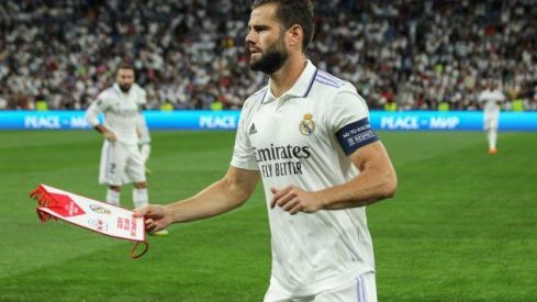 Nacho con elbrazalete de capitán la temporada pasada