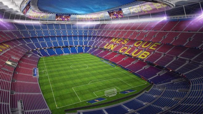 Recreación de cómo será el futuro Camp Nou