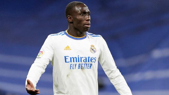 Ferland Mendy con el Real Madrid