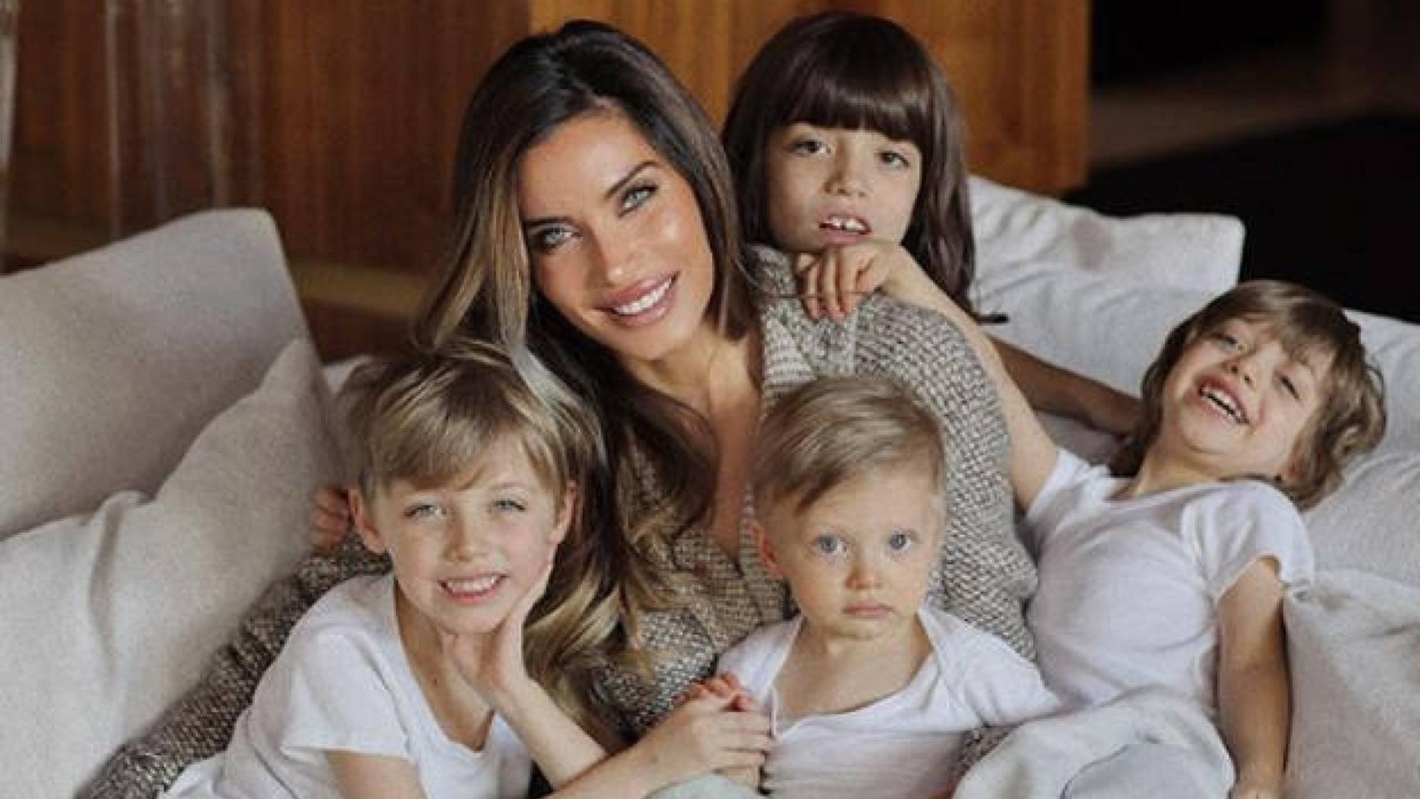 Pilar Rubio y sus hijos