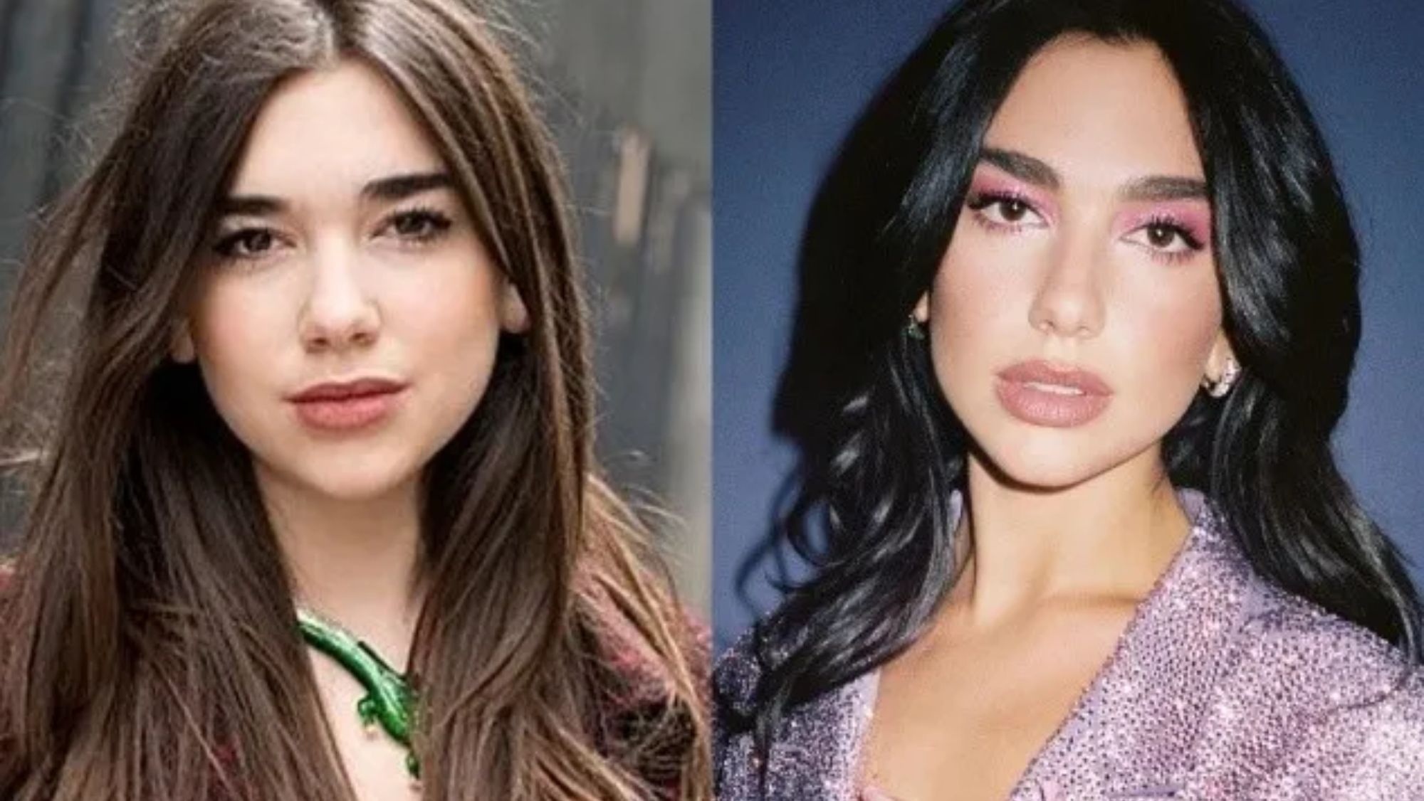 Dua Lipa antes y ahora