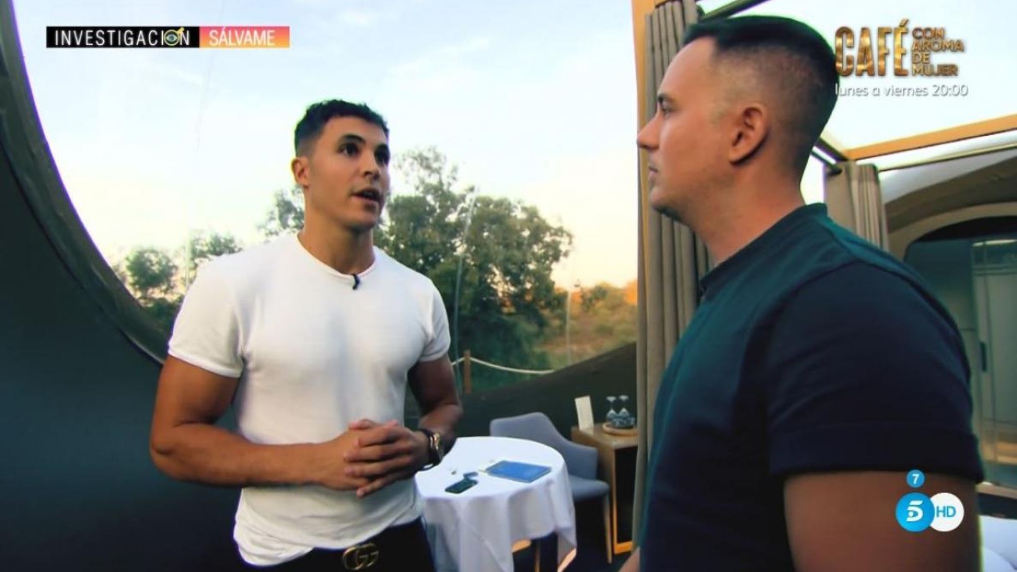 Kiko Jiménez momento de la entrevista Kiko Jiménez momento de la entrevista