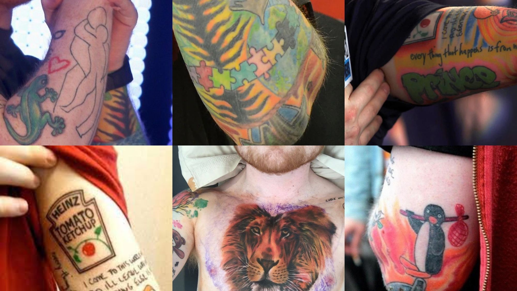 Tatuajes Ed Sheeran Tatuajes Ed Sheeran