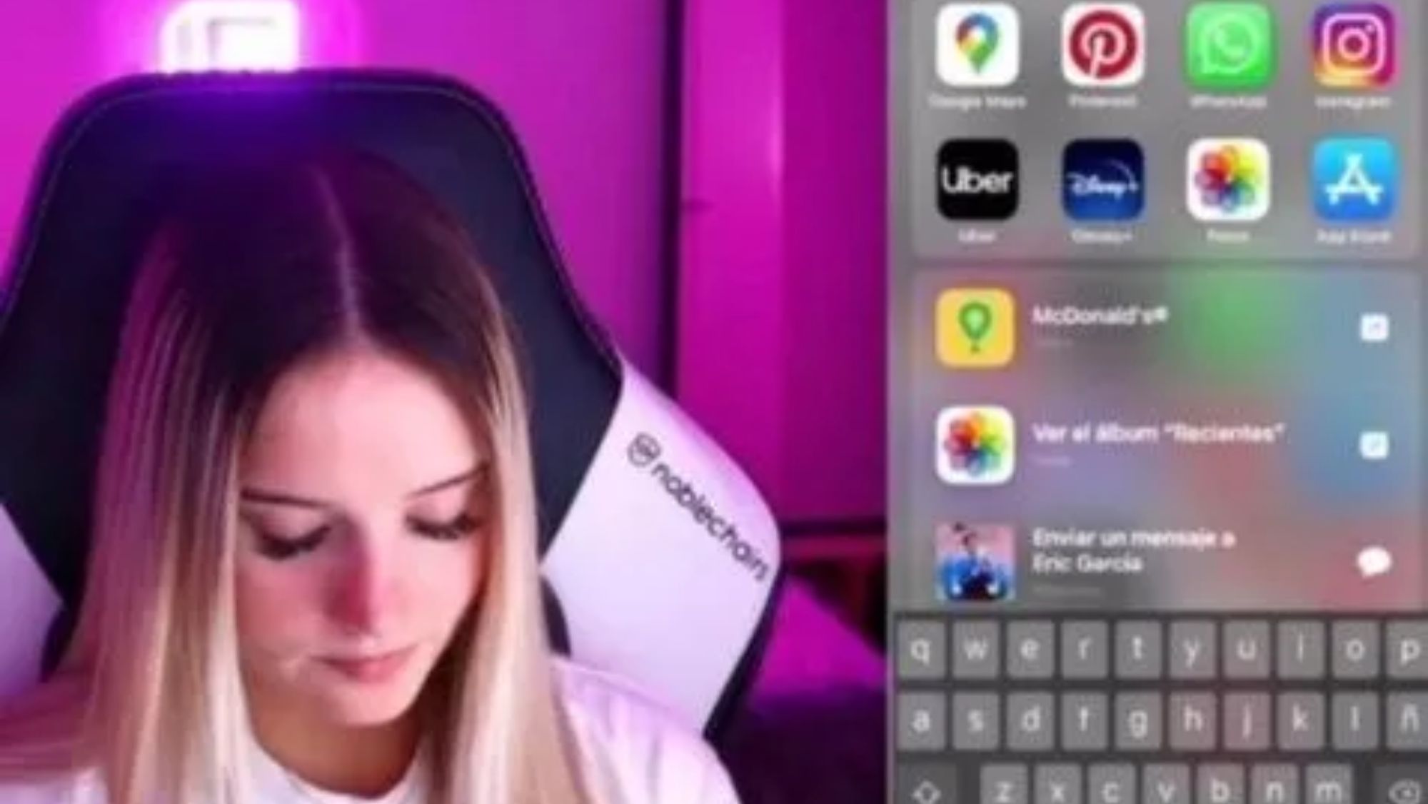 Captura a Lia Sikora con Eric García de contacto Captura a Lia Sikora con Eric García de contacto