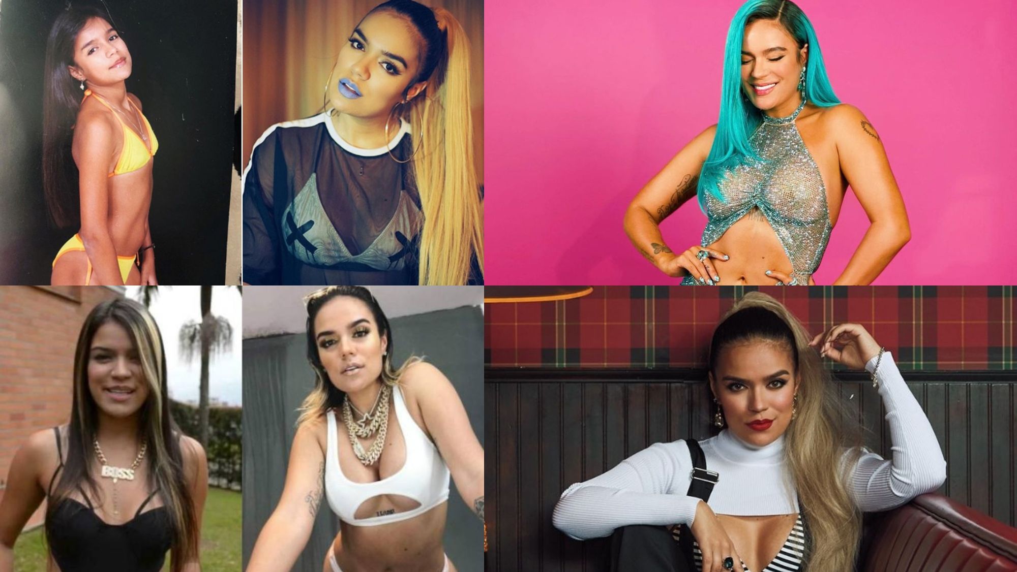 Antes y ahora de Karol G Antes y ahora de Karol G
