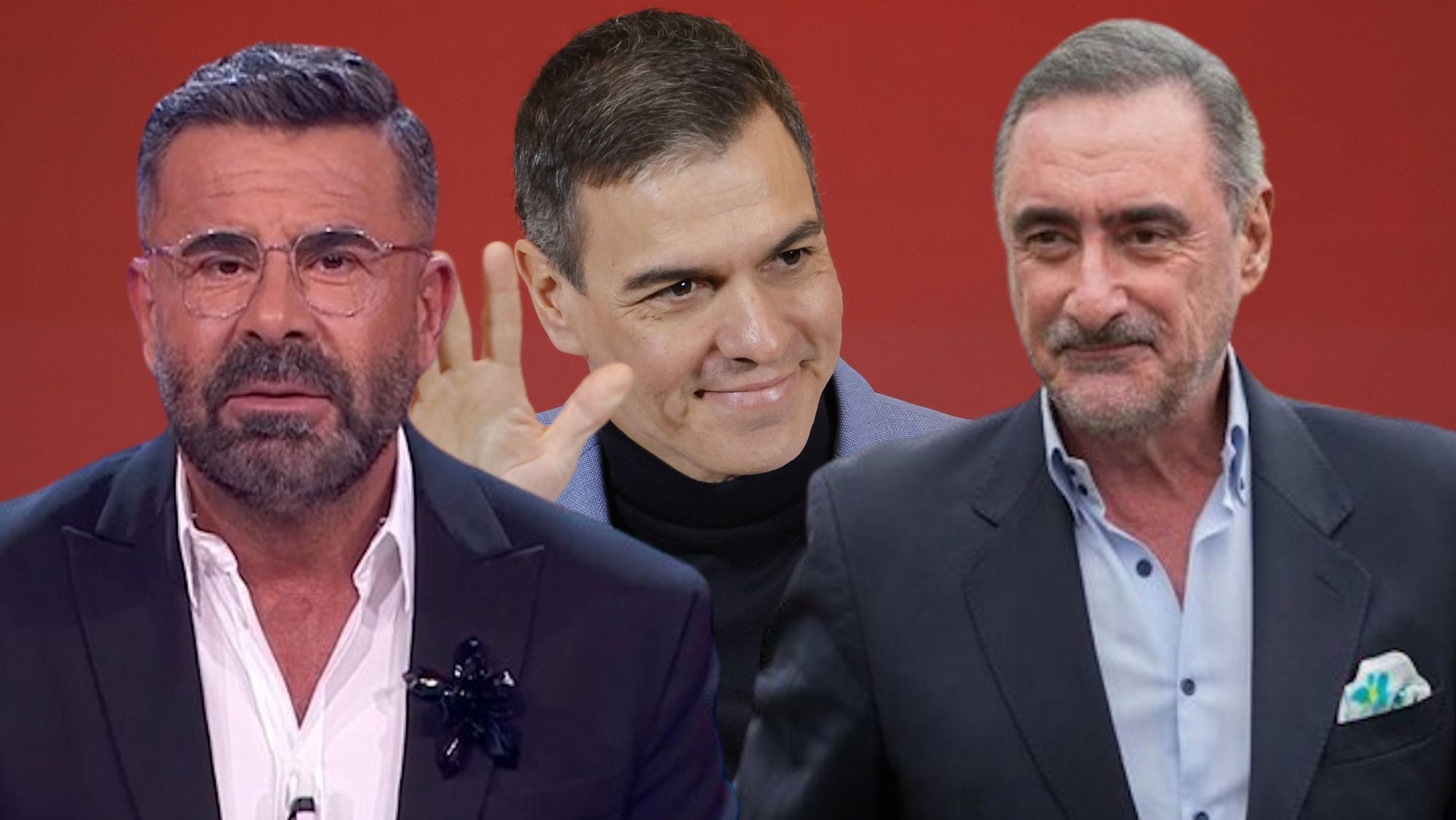 Pedro Sánchez y Jorge Javier Vázquez, K.O Carlos Herrera les retrata en público