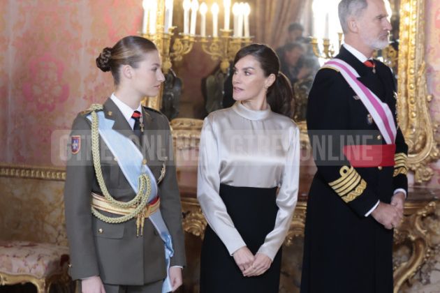 La princesa Leonor, La reina Letizia y el rey Felipe La princesa Leonor, La reina Letizia y el rey Felipe