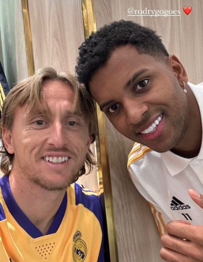 Luka Modric y Rodrygo Goes