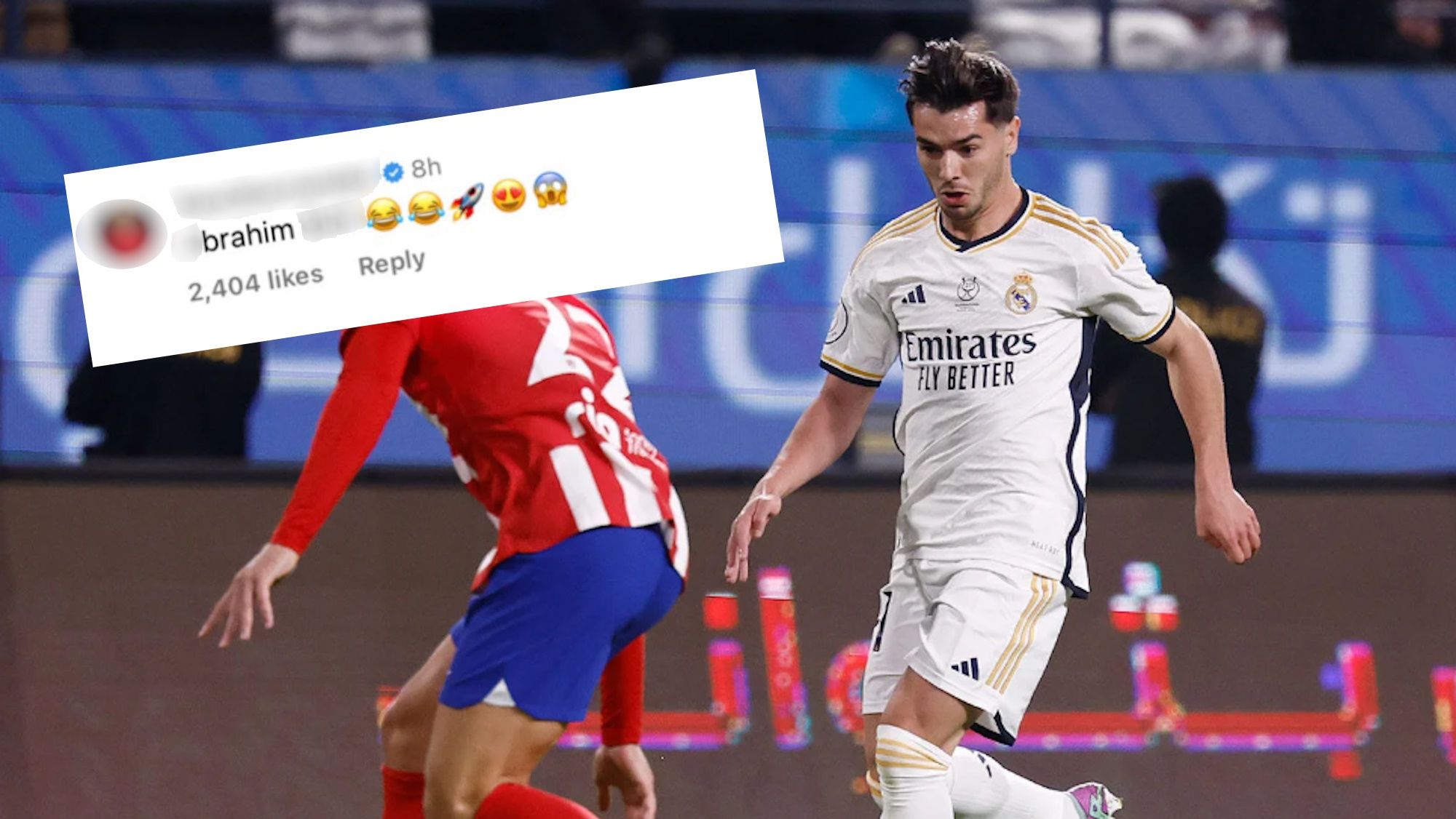El curioso mote con el que un exmadridista ha bautizado a Brahim tras su gol es viral