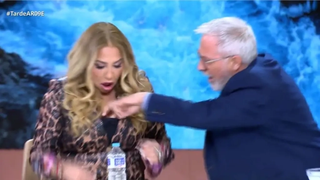 Momento de la 'broma' de Sardà a Tárrega Momento de la 'broma' de Sardà a Tárrega