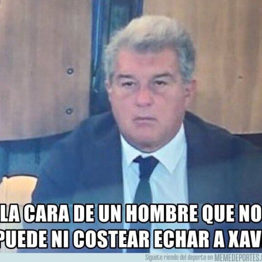 La cara de Laporta tras el partido