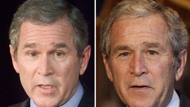 El envejecimiento de George Bush