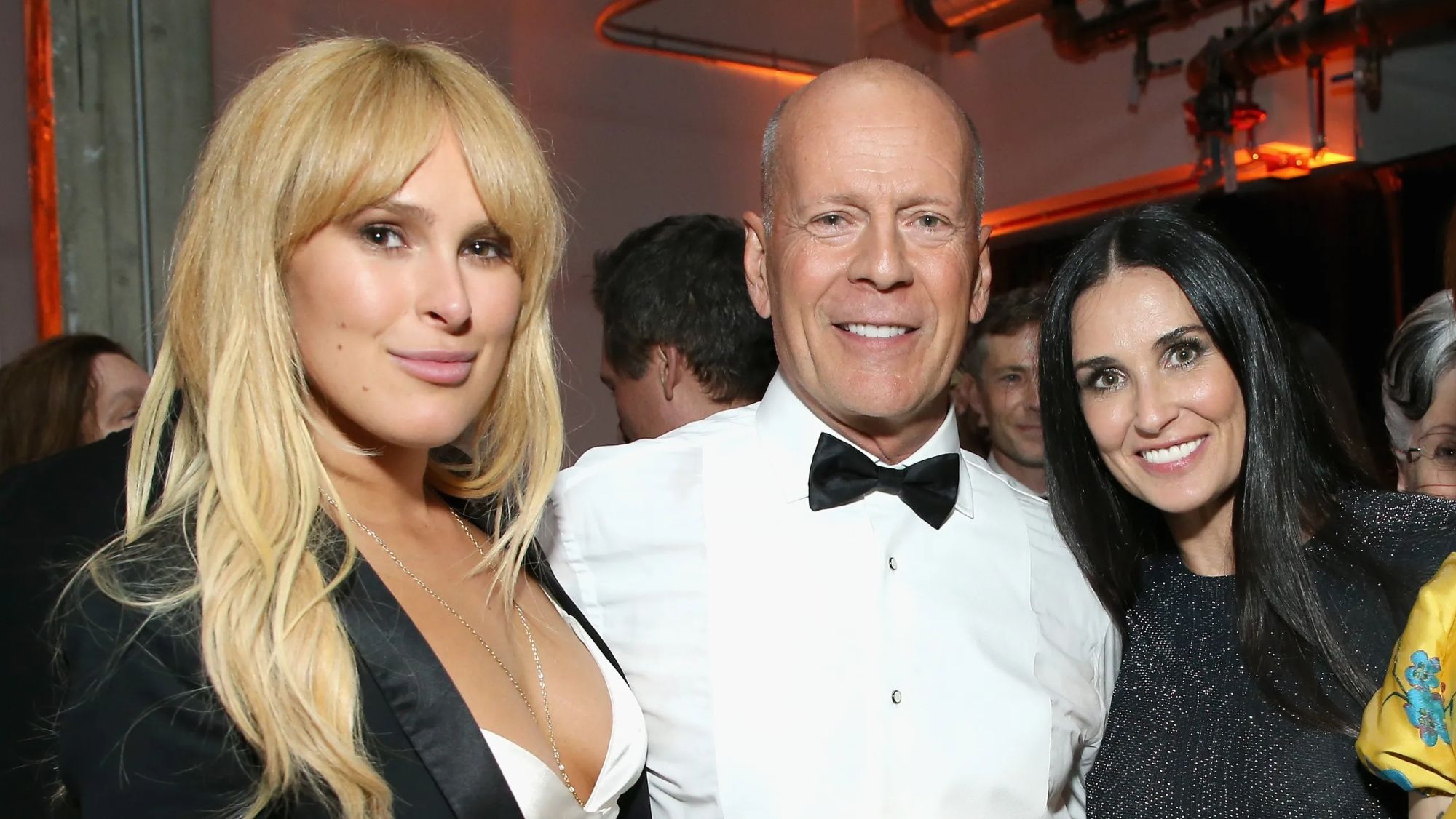 Rumer Willis y sus padres Bruce Willis y Demi Moore