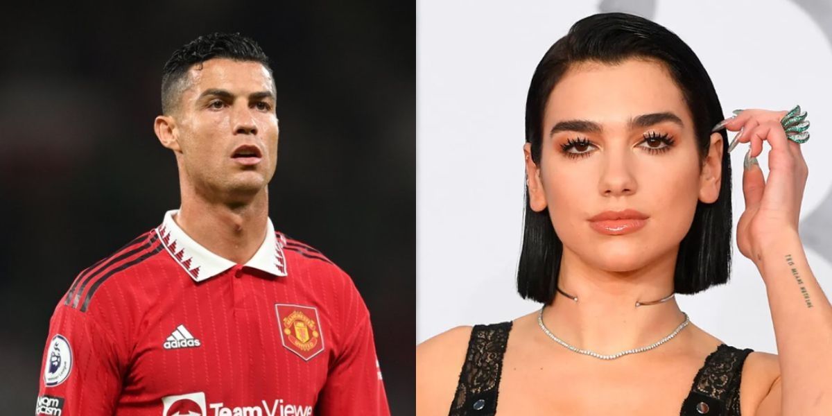 Cristiano Ronaldo y Dua Lipa