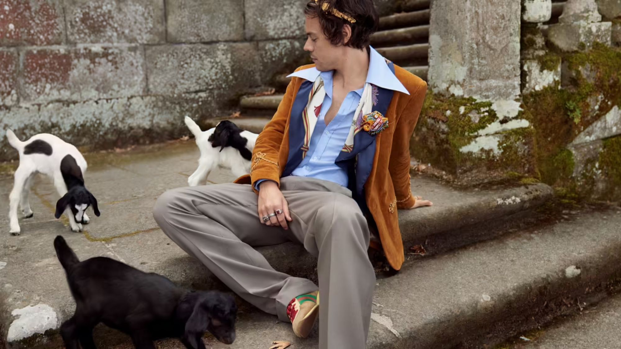 Harry Styles y Gucci Harry Styles y Gucci