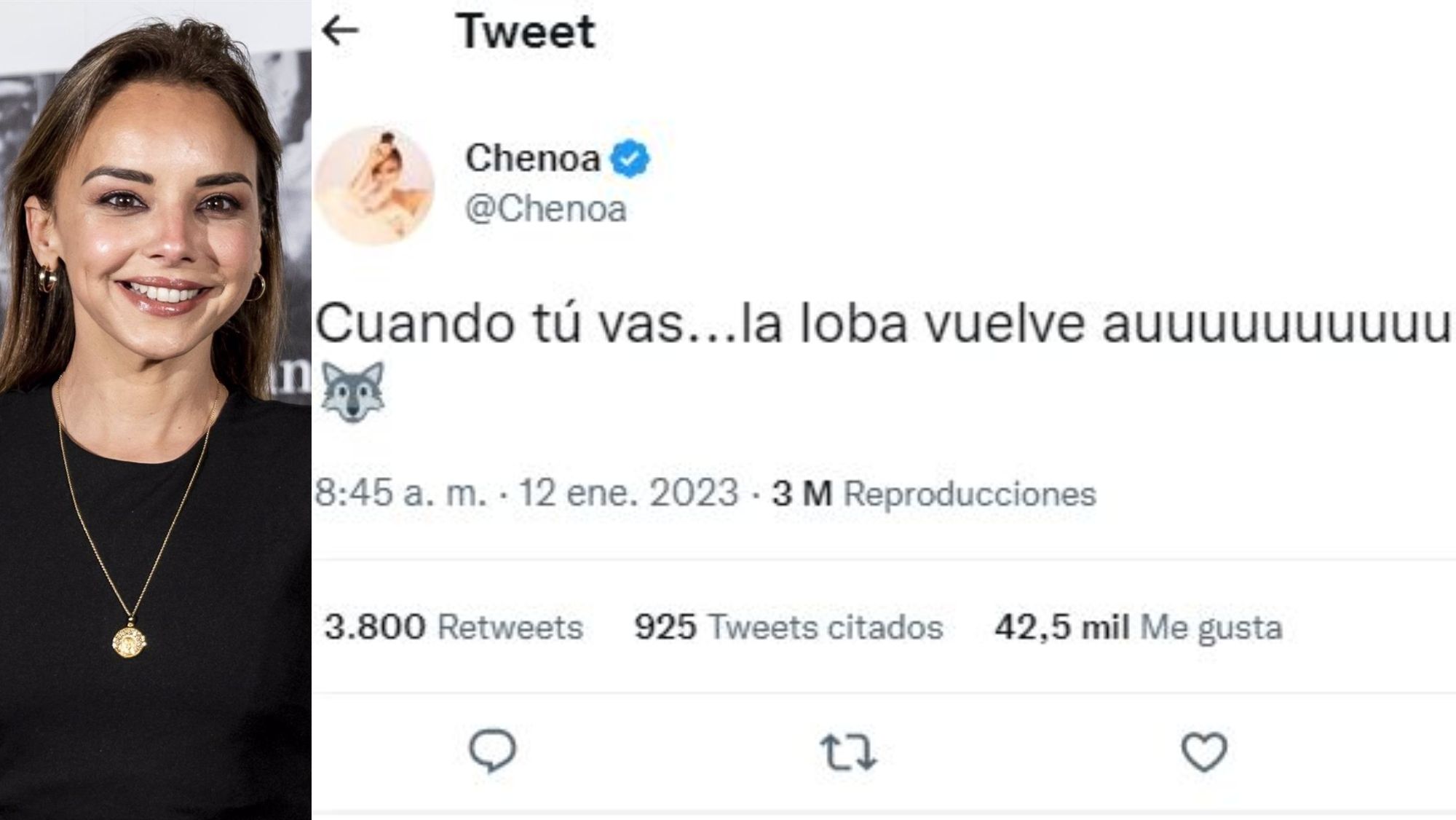 Chenoa y su tweet Chenoa y su tweet