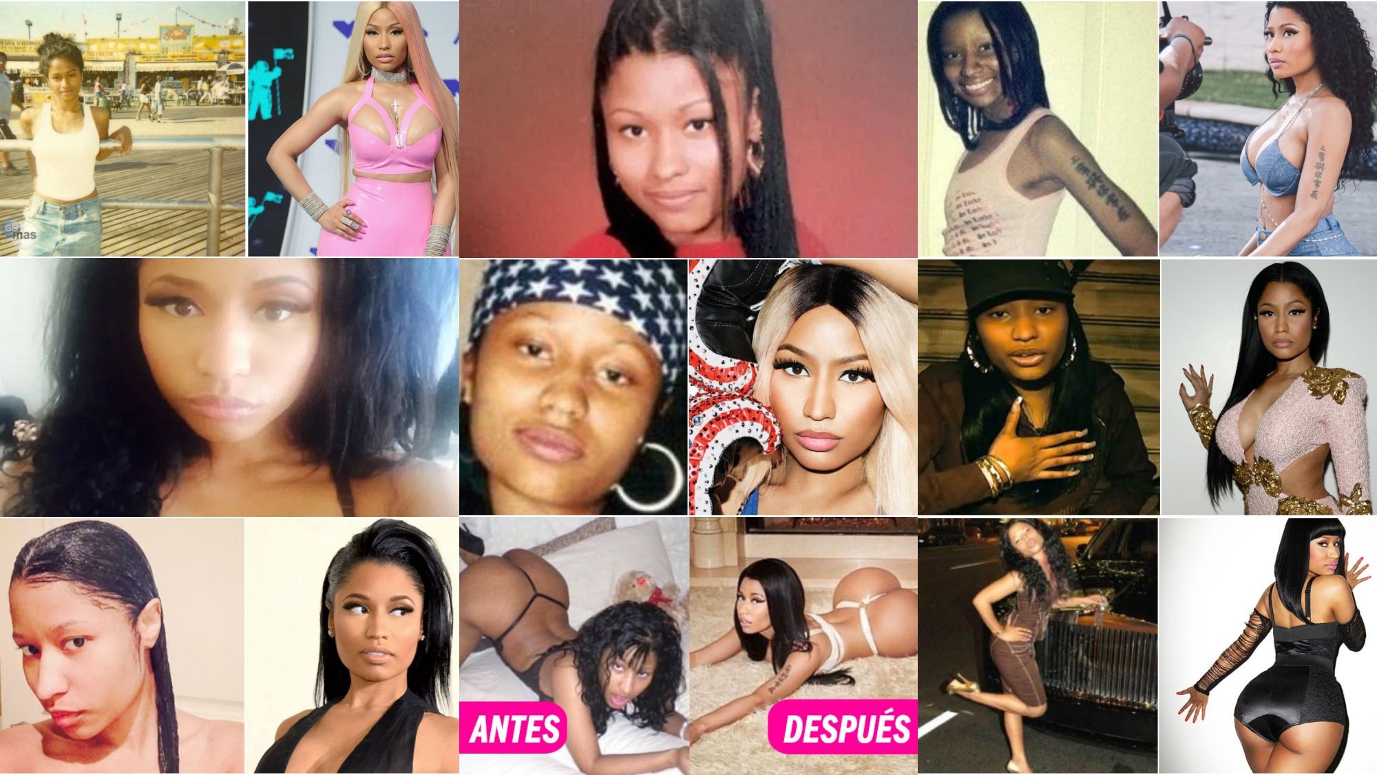 Los cambios de Nicki Minaj Los cambios de Nicki Minaj