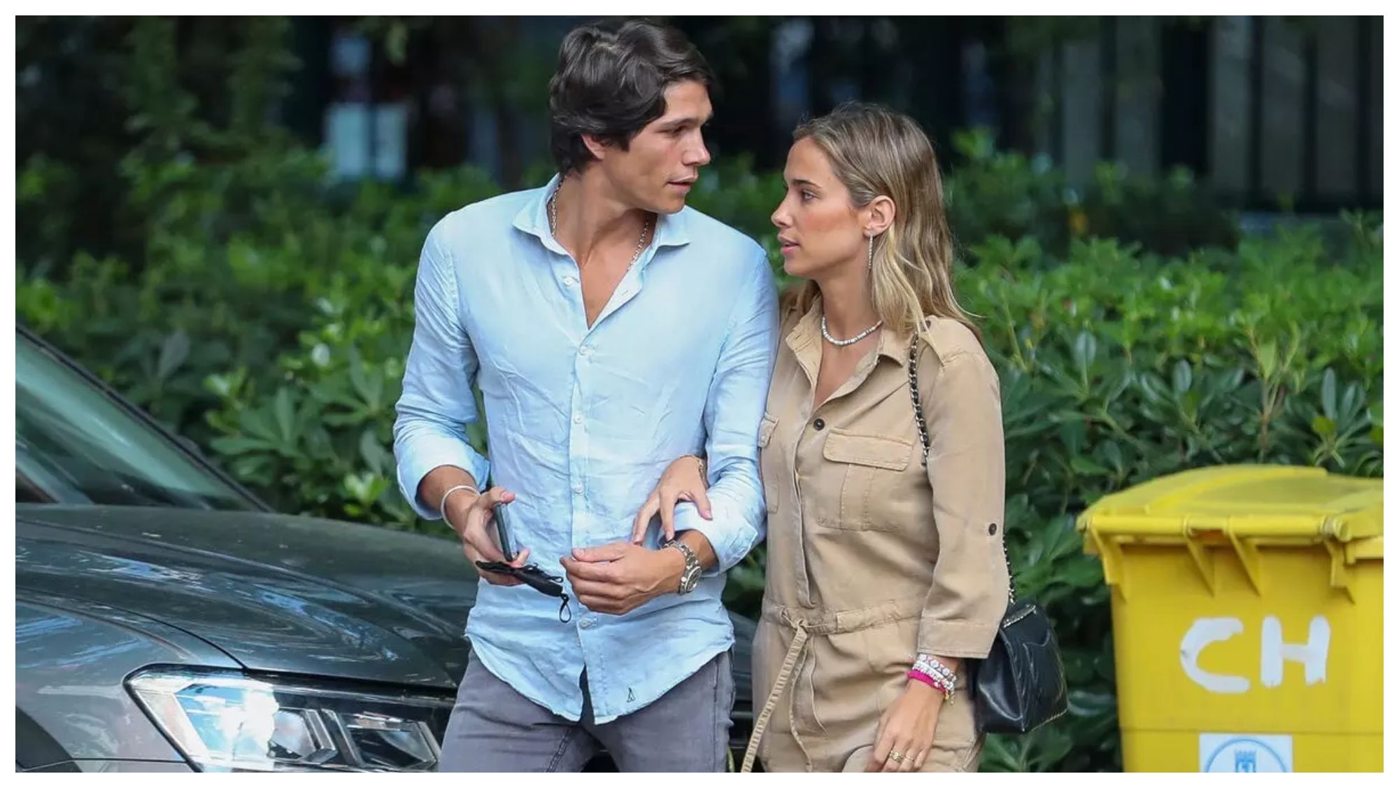 Pablo Castellanos junto a María Pombo