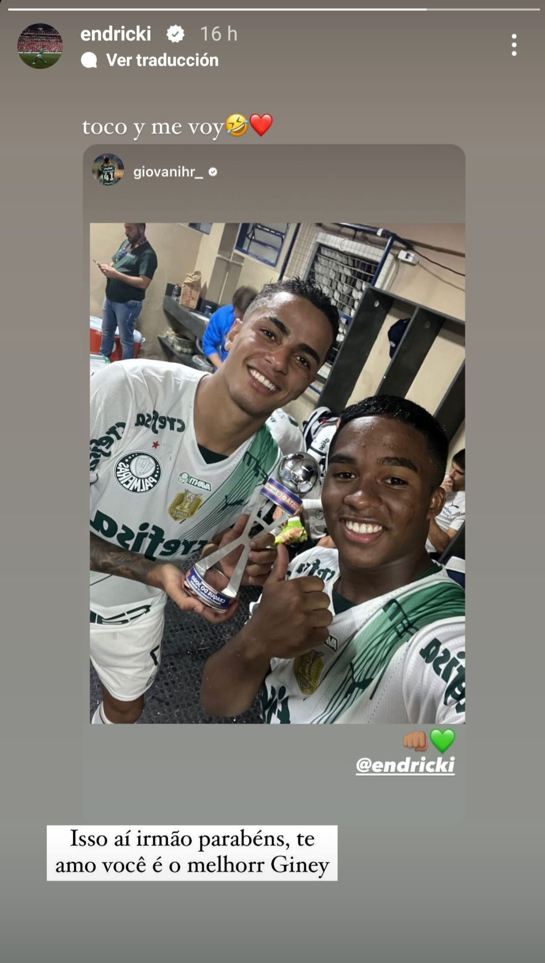 Endrick ya aprende español Endrick ya aprende español