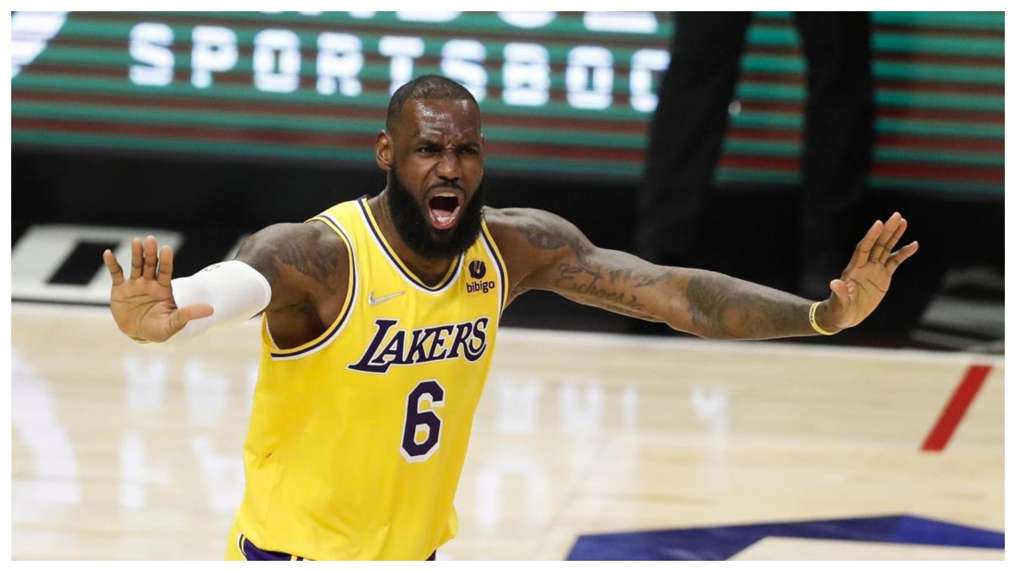 Lebron James con Los Lakers