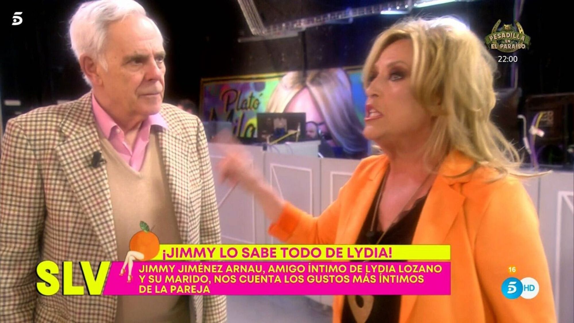 Captura del enfado de Lydia por Jimmy Captura del enfado de Lydia por Jimmy