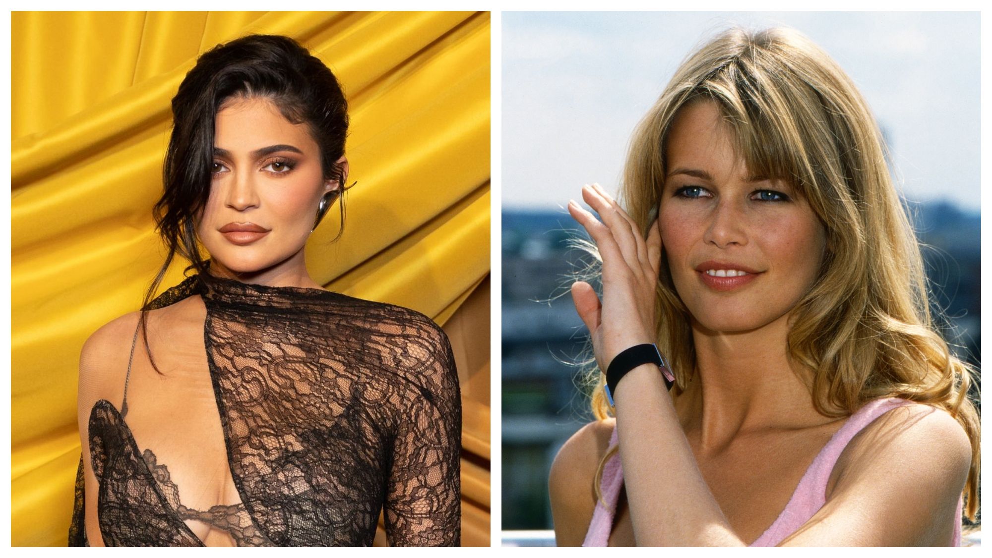 Kylie Jenner y Claudia Schiffer
