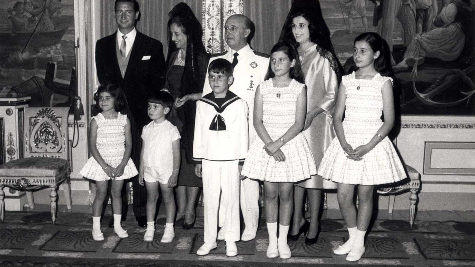 Francisco Franco y su familia