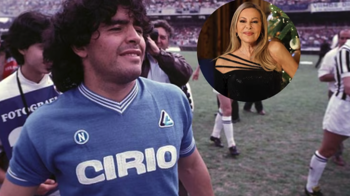 Maradona y Ana Obregón Maradona y Ana Obregón