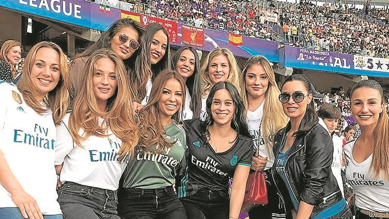 Algunas de las mujeres de los jugadores del Real Madrid